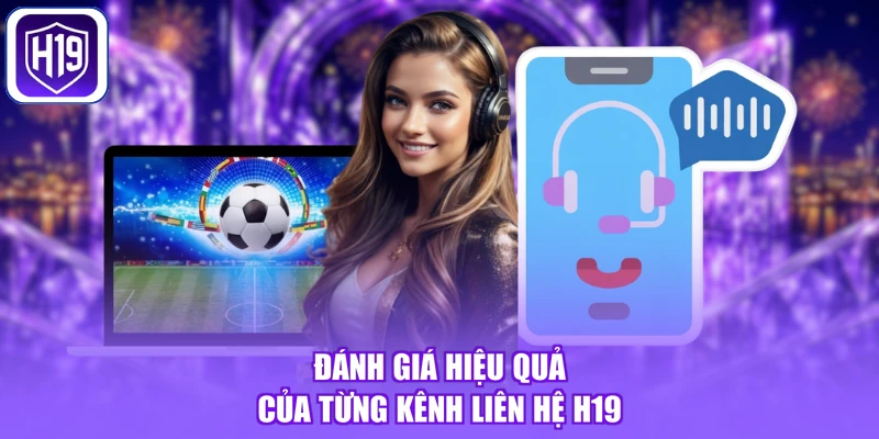 Đánh giá hiệu quả của từng kênh liên hệ H19